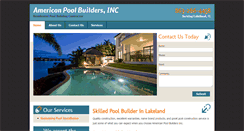Desktop Screenshot of lakelandpoolcontractor.com