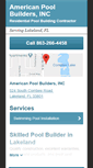 Mobile Screenshot of lakelandpoolcontractor.com